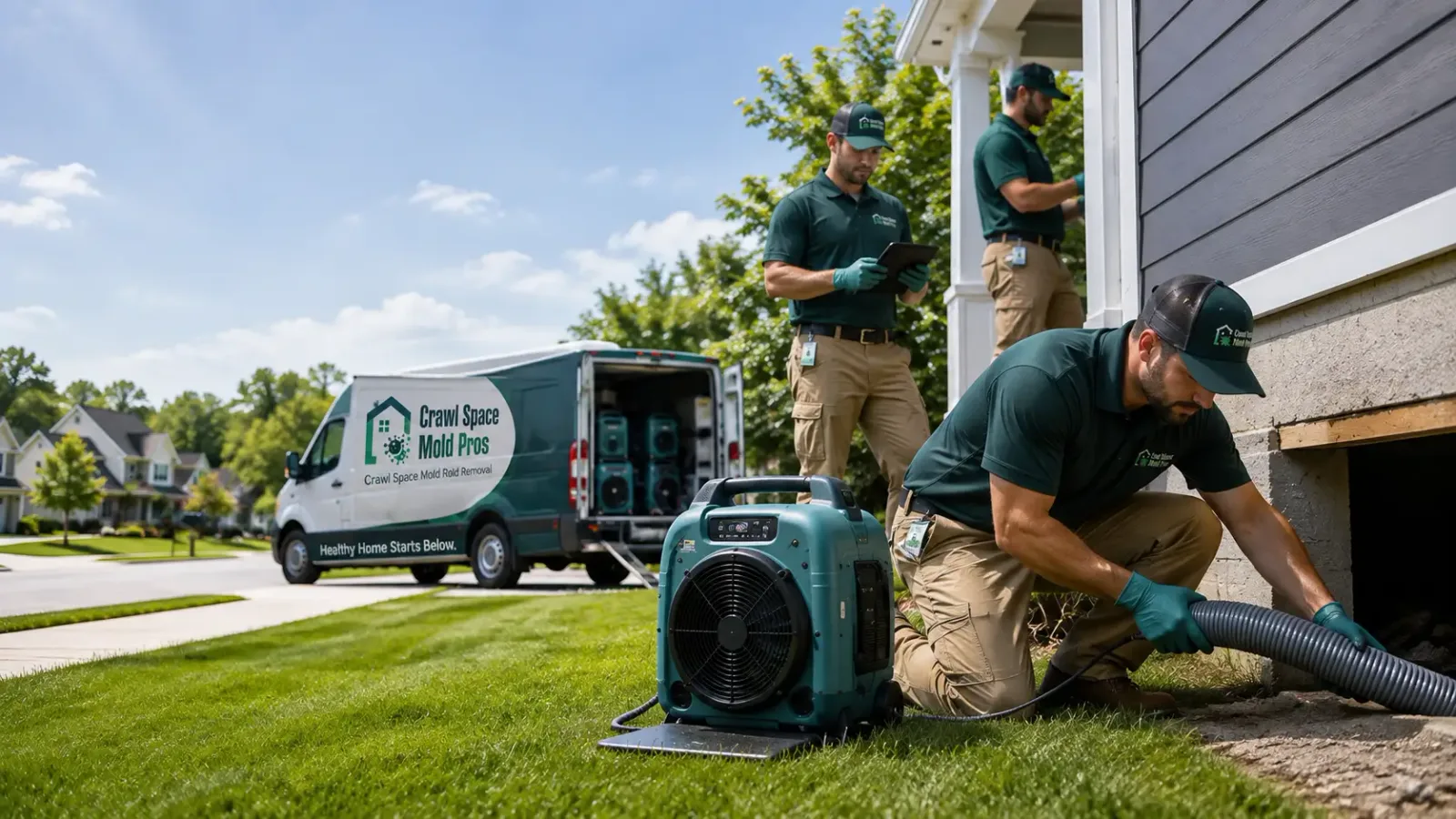 Crawl Space Mold Removal in Belmont, CA